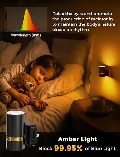 Image of L LOHAS LED Night Lights Plug into Wall, Dusk to Dawn Night Light