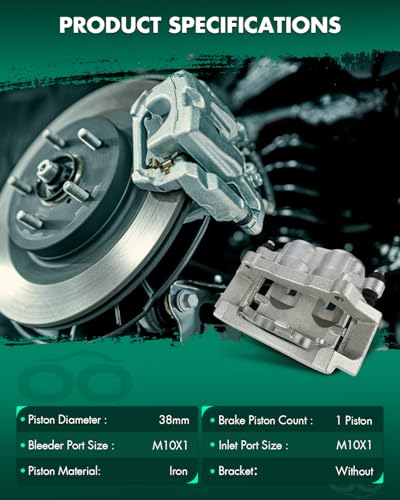 Image of SCITOO 18B4895 Rear Left Brake Caliper With Bracket Compatible For Dodge For Ram 1500 2006-2008,For Dodge For Ram 2500 2003-2008,For Dodge For Ram 3500 2003-2008
