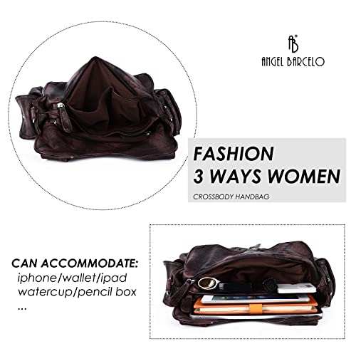 Image of Angel Barcelo Hobo Bag for Women Crossbody Purse and Handbags Shoulder Bags