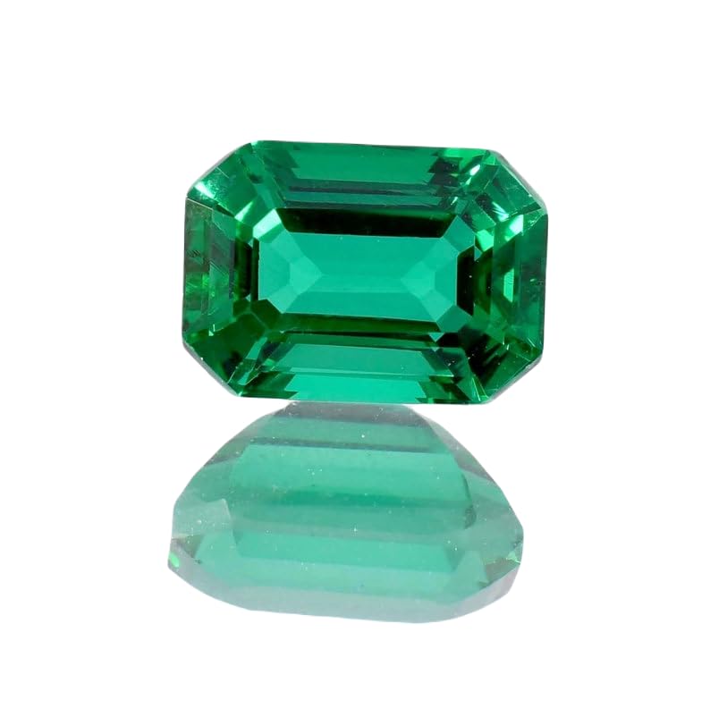 Émeraude naturelle 16x12mm taillée en vrac pour création de bague et collier DIY