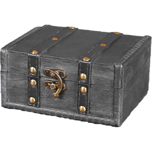 Rangement coffre en bois pirate pour ne plus perdre bijoux - 2