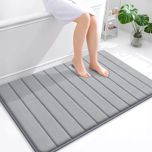 OLANLY Memory Foam Bath Mat 44x32, Super Soft Absorbent Bathroom
