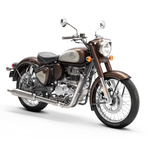 Image of Royal Enfield Classic 350 with Disc & Spoke Wheels Motorcycle (Medallion Bronze) Booking for Ex-Showroom Price