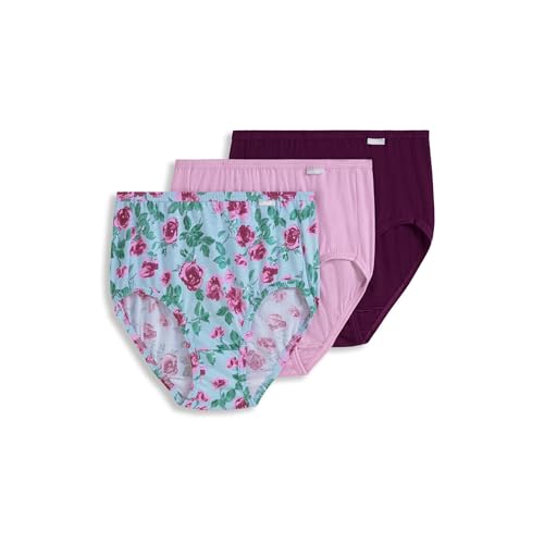 Image of Jockey Women's Underwear Plus Size Elance Brief - 3 Pack, Blushberry, 10