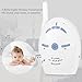 Baby Monitor, Portable Digital Kids Monitor Two Way Talk Long Range up to 2000 ft High Sensitivity Night Light Control with Lullabies Selection (US Plug)