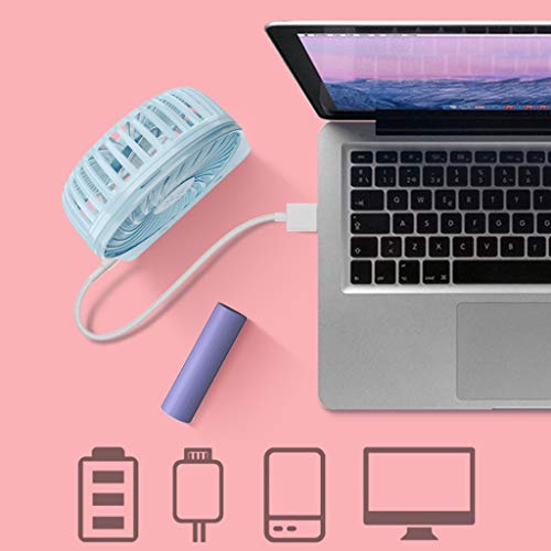 Ventilador de mano portátil recargable USB mini ventilador eléctrico para estudiante 6
