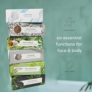 Natural Cleansing Soap Set (6 x 100g Bars) Natural Cleansing Soap Set 6 x 100g Bars