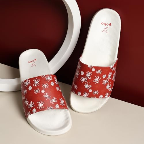 Image of YOHO Sliders for Women | Comfortable and Lightweight Slides | WB Cartoon & Comic Characters: Tom & Jerry, Big Bang Theory, Friends, Games of thrones and Wonder Woman Footwear for Girls