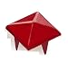 4sold 100Pcs Red Acrylic Bullet Spike Cone Studs, Beads, Sew On, Glue Stick Diy Garments, Bags & Shoes Embellishment Universal Multicoloured