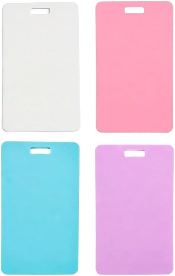 4PCS Reusable Erasable Badge Notes Vertical Silicone Notepad Badge Buddy Set with Ballpoint Pen Friendly Surface Alcohol Wipeable for Nurses Healthcare Professionals Educators