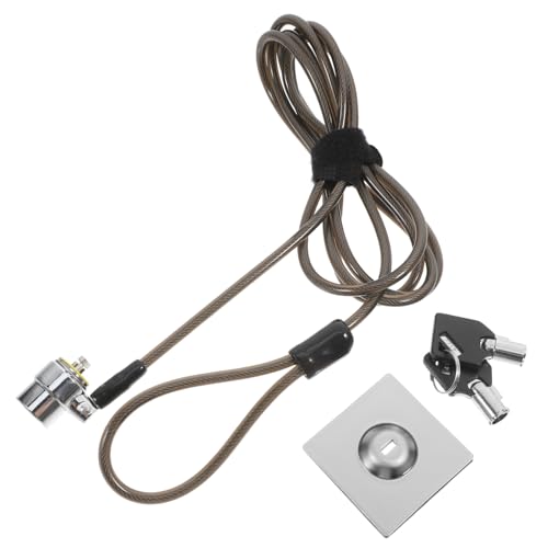 Mikinona Candado Portátil para Portátil con Cable de Acero de Reforzado Cierre Seguro para Oficina y Hogar Bloqueo Antirrobo para Ordenador y Monitor