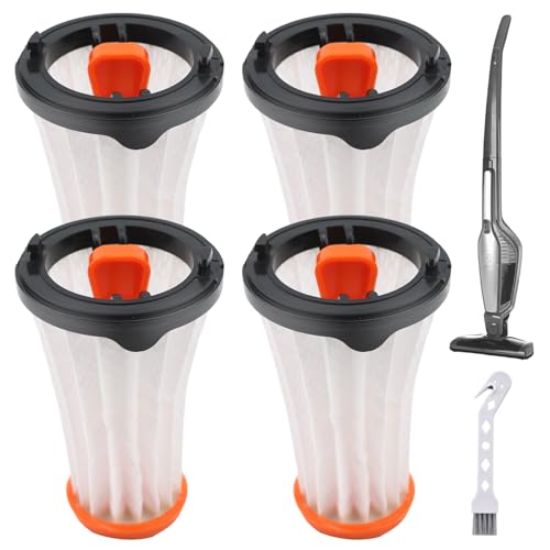 Image of 4 Pcs EF144 Filter Replacement Compatible with Electrolux Ergorapido EL2000 Series Stick Vacuum & Rapido EL800 EL820A, Replaces Part EF144, EL65521, EL65521A