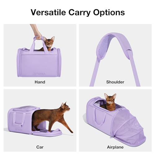VETRESKA Porta-Gatos Expansível, Porta-Cachorros Para Filhotes Pequenos E Médios, Transportadora De