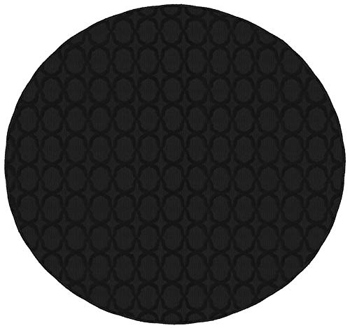 Garland Rug Sparta Area Rug, 7 Ft. 6 In. Round, Black
