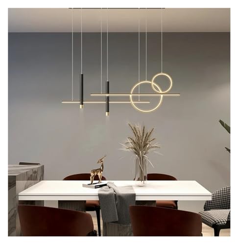 Plafonnier LED design fy-83 chic en finition noire et dorée brossée