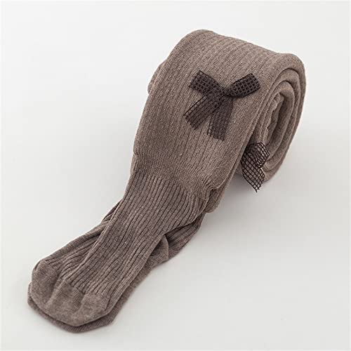 KAGAYD Girl's High Waisted Footed Dance Tights Solid Soft Unifor𝓶 Tights Knitted Pantyhose Stockings with Bow4