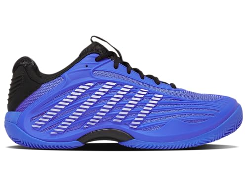 K Swiss Hypercourt Express 3 Clay Tennis Shoe, Dazzling Blue/Black/White, 42.5 EU