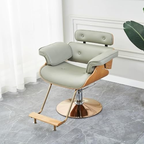 Silla hidráulica de salón con giro de 360 grados y altura ajustable para estudios de aseo profesional