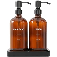 Black Pump & Amber Bottle