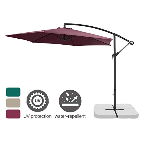 Flexzion 10 Ft Patio Umbrella Offset Han Buy Online In Colombia At Desertcart