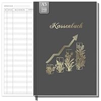 BIROYAL Kassenbuch A5-120 Seiten Haushaltsbuch, Budget Planner & Kassenbücher - Einnahmen Ausgaben Buch - Haushaltsbuch zum Eintragen - Kassenbuch Kleinunternehmer- Ausgaben Tracker Finanzplaner