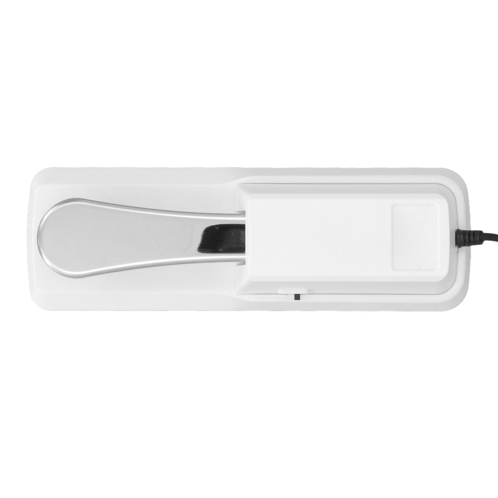 Pédale de Sustain, Pédale de Piano Numérique avec Connecteur 6,35 Mm, Pédale de Sustain Universelle avec Caoutchouc Antidérapant, pour Claviers MIDI, Pianos Numériques (WHITE)