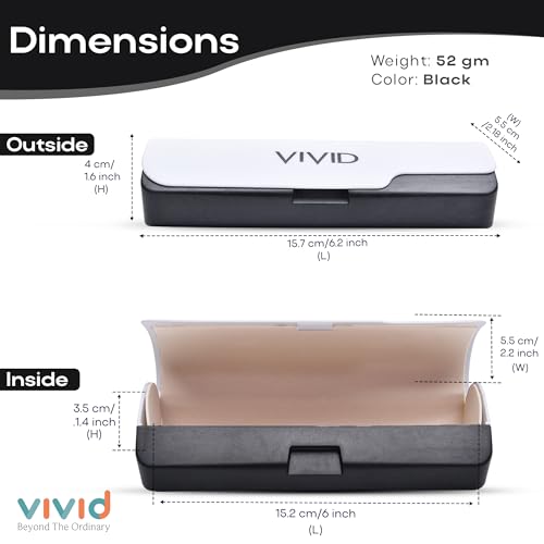 Image of Unisex Lightweight Specs Self Button Eyewear Dabbi Abs Hard Case Cover