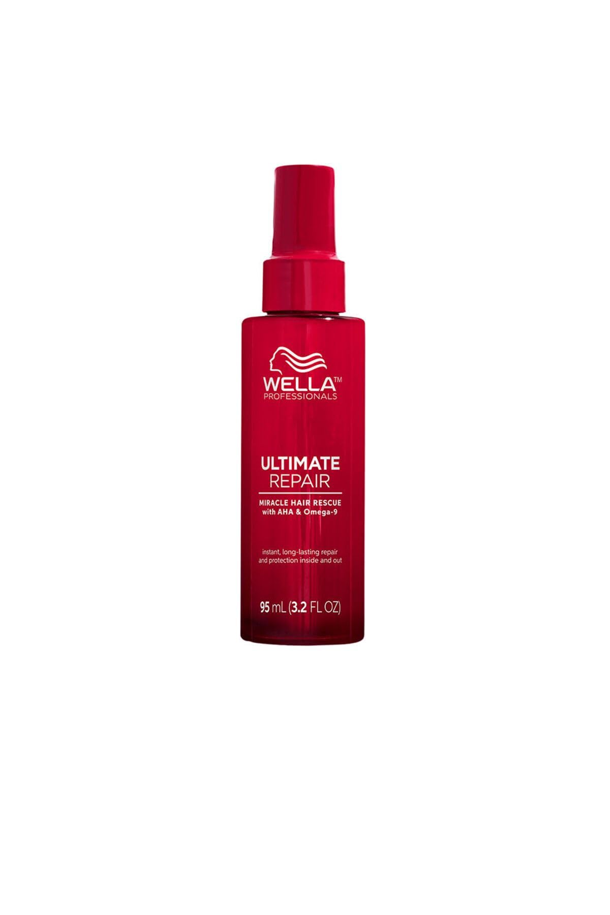 Wella Professionals Ultimate Repair Miracle Hair Rescue Leave-in, For Damaged Hair, 90 Seconds Repair, Detangle, 99% Less Breakage, Vegan, With AHA & Omega 9 To Rebond The Hair, 95ml