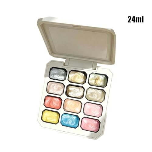 Esmalte de uñas efecto degradado seda satén en paleta de 12 tonos selectos 6