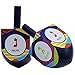 The Dreidel Company Multi Colored Hand Painted Wooden Dreidels, The Hanukkah Game, Let's Play Dreidel (4-Pack)