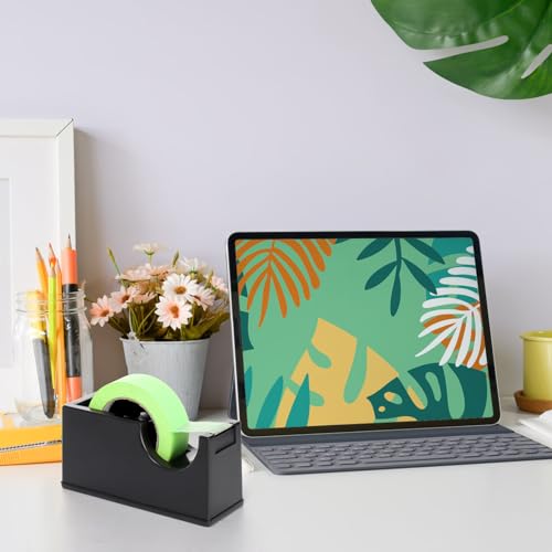 3 Pack Desktop Tape Dispenser Holder with 1 Inch Core and 3 Inch Core, Tape Roll Dispenser Desk Tape Dispenser with Weighted Non-Skid Base for Office Home School (Tape not Included image 1