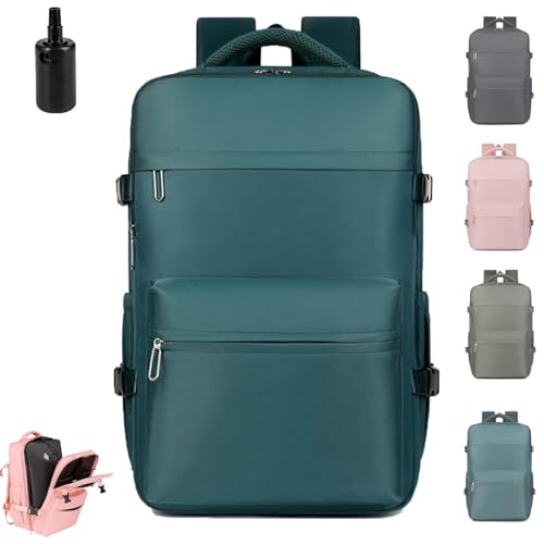 Lunapack Backpack, Luxe Large Capacity Travel Air Vacuum Compression Backpack, Multiple Pockets, with Electric Pump (blue)