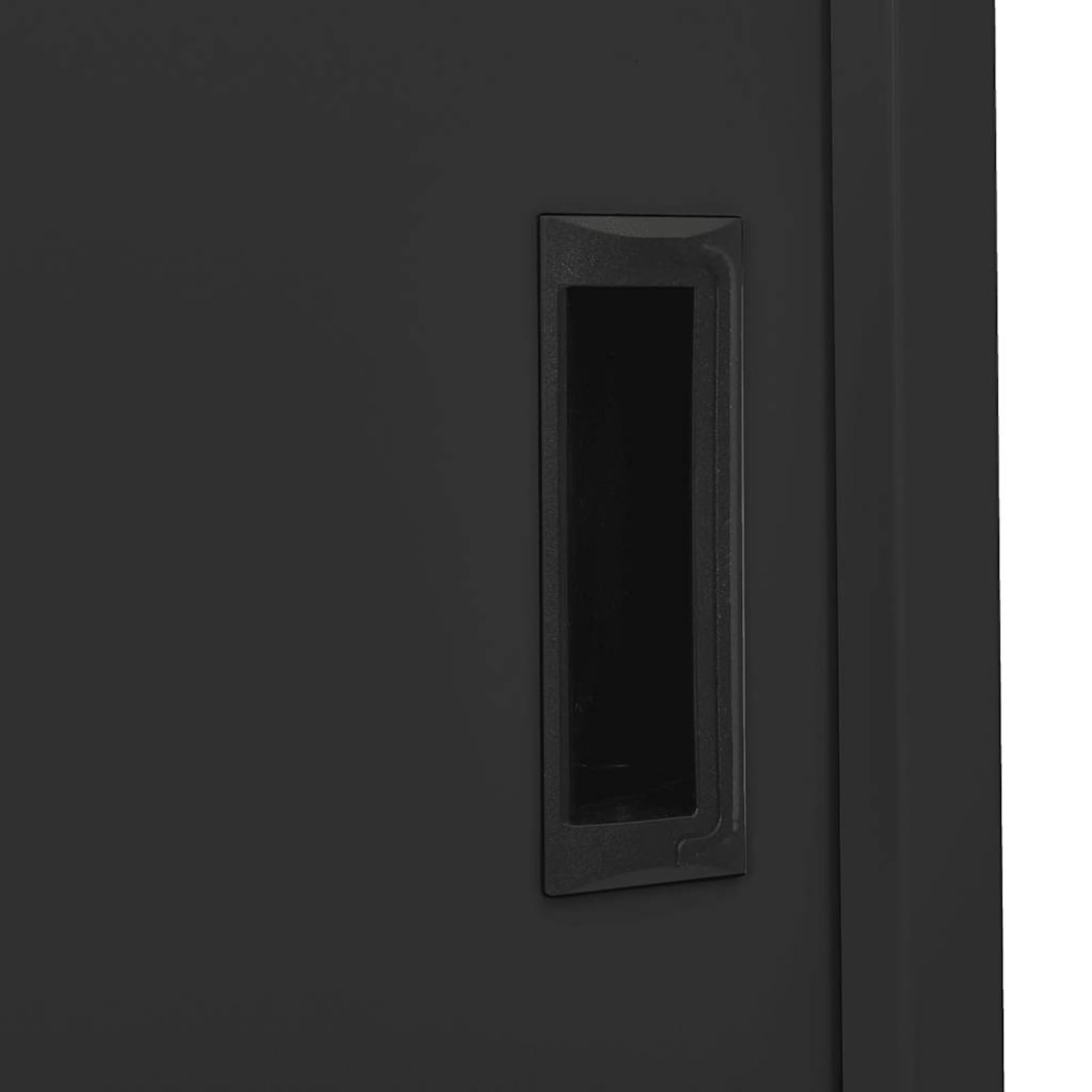 Armadio da ufficio con anta scorrevole, antracite, 90 x 40 x 180 cm, in acciaio, 3 ripiani regolabili, chiudibile, per ufficio e studio