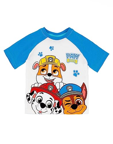 Paw Patrol Boys Pajama Set | Kids T-Shirt & Shorts PJs Loungewear | Chase Rubble Marshall Pajama Nightwear Gift for Children3