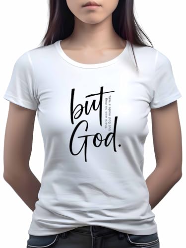 Image of XENOVAURBAN Women Cotton Printed Regular Fit T-Shirt | Stylish Round Neck Graphic Tshirt - WRN-BUTGOD1