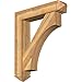 Ekena Millwork BKT0806X38X44WTL03RWR Westlake Arts and Crafts Rough Sawn Bracket w/Offset Brace, Western Red Cedar