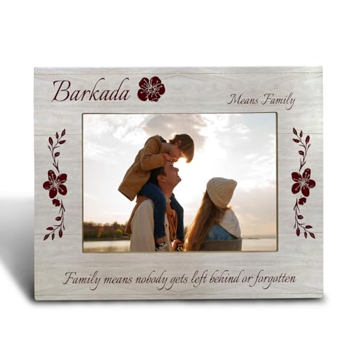 FHUGX Family Picture Frame 5x7 Inch,Philippines Wooden Photo Frame,Filipino Reunion Gifts,Gift For Mom Dad Grandma Grandpa,Filipino Gifts