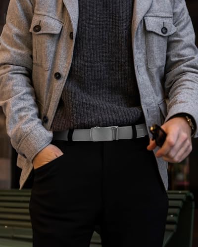 Image of CHAOREN Mens Belt Leather Ratchet Belt - Customizable Fit, Effortless Style (35mm)