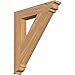 Ekena Millwork BKT04X22X26TRA01SWR Traditional Smooth Bracket, 3.5" Width x 22" Depth x 26" Height, Western Red Cedar