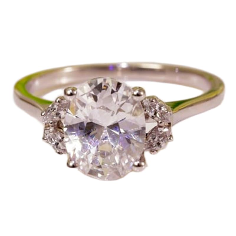 Bague imposante argent 925 avec pierre CZ un cadeau d'anniversaire mémorable