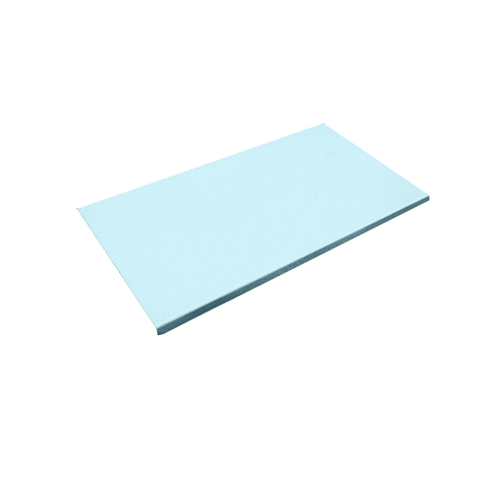 Alfombrilla de Escritorio de Cuero con diseño Plegable，Impermeable，Rectangular，Color sólido (Azul Claro，50 x 80 cm)