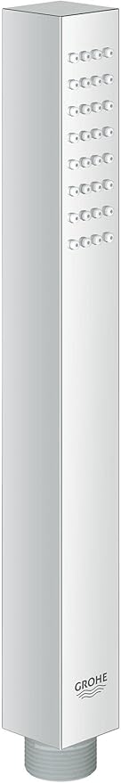 GROHE Euphoria Cube Stick, Duschkopf (Handbrause mit 1 Strahlart, Antikalk-System, Universalanschluss passend zu Standard Duschschläuchen), chrom, 27698000