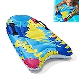 Tabla de bodyboard hinchable para niños y adultos, 75 x 65 cm, portátil y...