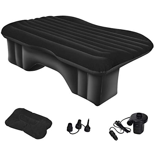 Goplus Car Inflatable Air Mattress, Universal Car Air Bed Cushion, Camping Universal SUV