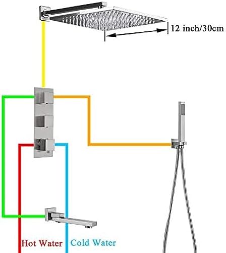Mélangeur salle de bain et ensemble de robinet de douche - 5