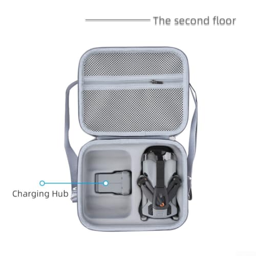Estuche para DJI Mini 5 Pro de transporte para exteriores con correa al hombro color gris 6