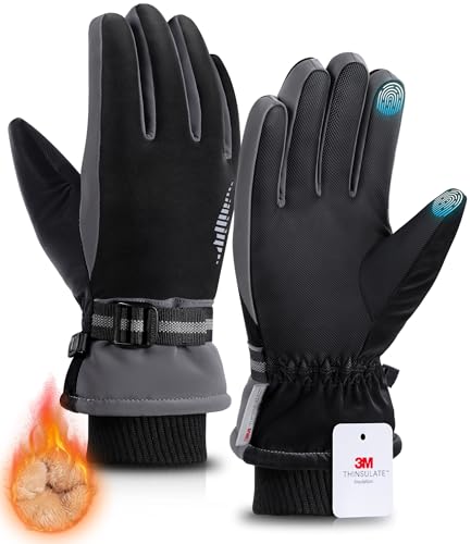 rivmount 3M Winter Gloves Women Men, Thermal Ski Gloves with Warm, Waterproof, Touchscreen for Cold Weather Running, Skiing