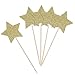 Gold Glitter Star Table Toppers Twinkle Twinkle Little Star Centerpiece Sticks for Kids Birthday Party Decorations - Pack of 8