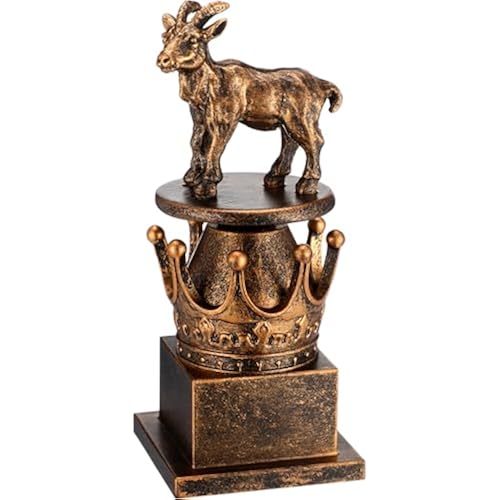 WinnerWhy Goat Trophy Sculpture Funny Goat Office Awards for Adults, Funny Recognition Trophy Appreciation Gift for Champion Award Winner Friend