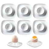 Reccisokz 6 Pezzi Portauovo Alla Coque Quadrati, Porta Uovo,Facili Da Pulire, Per Decorazi...